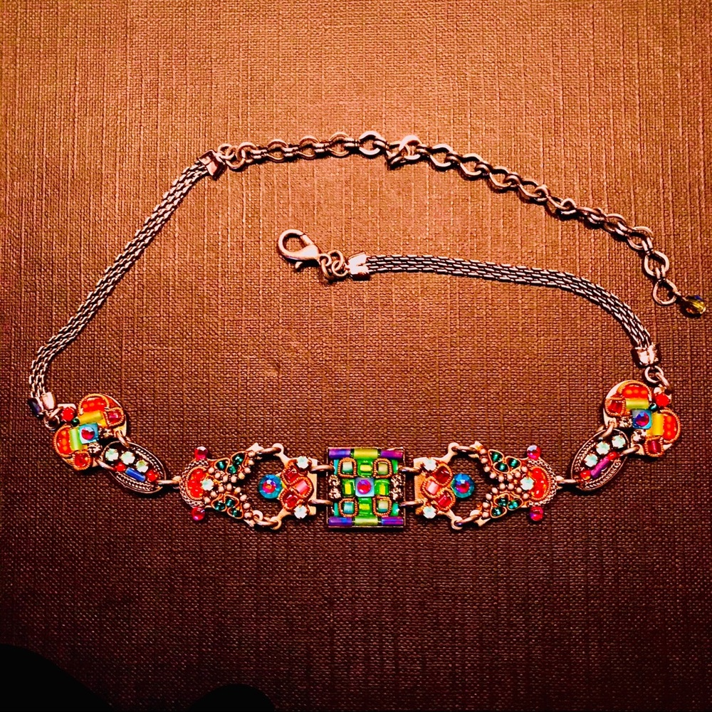 AYALA BAR STUNNING NEVER WORN COLORFUL NECKLACE
